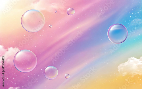 Wallpaper Mural abstract background with bubbles Torontodigital.ca