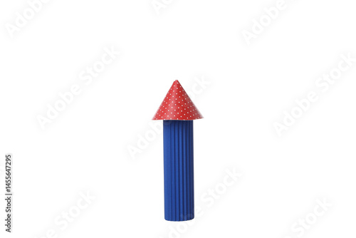 Obraz na płótnie PNG,Paper fireworks, isolated on white background w salonie