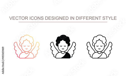 Eros icon design with white background stock illustration