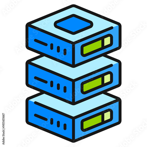 Database Filled line Icon