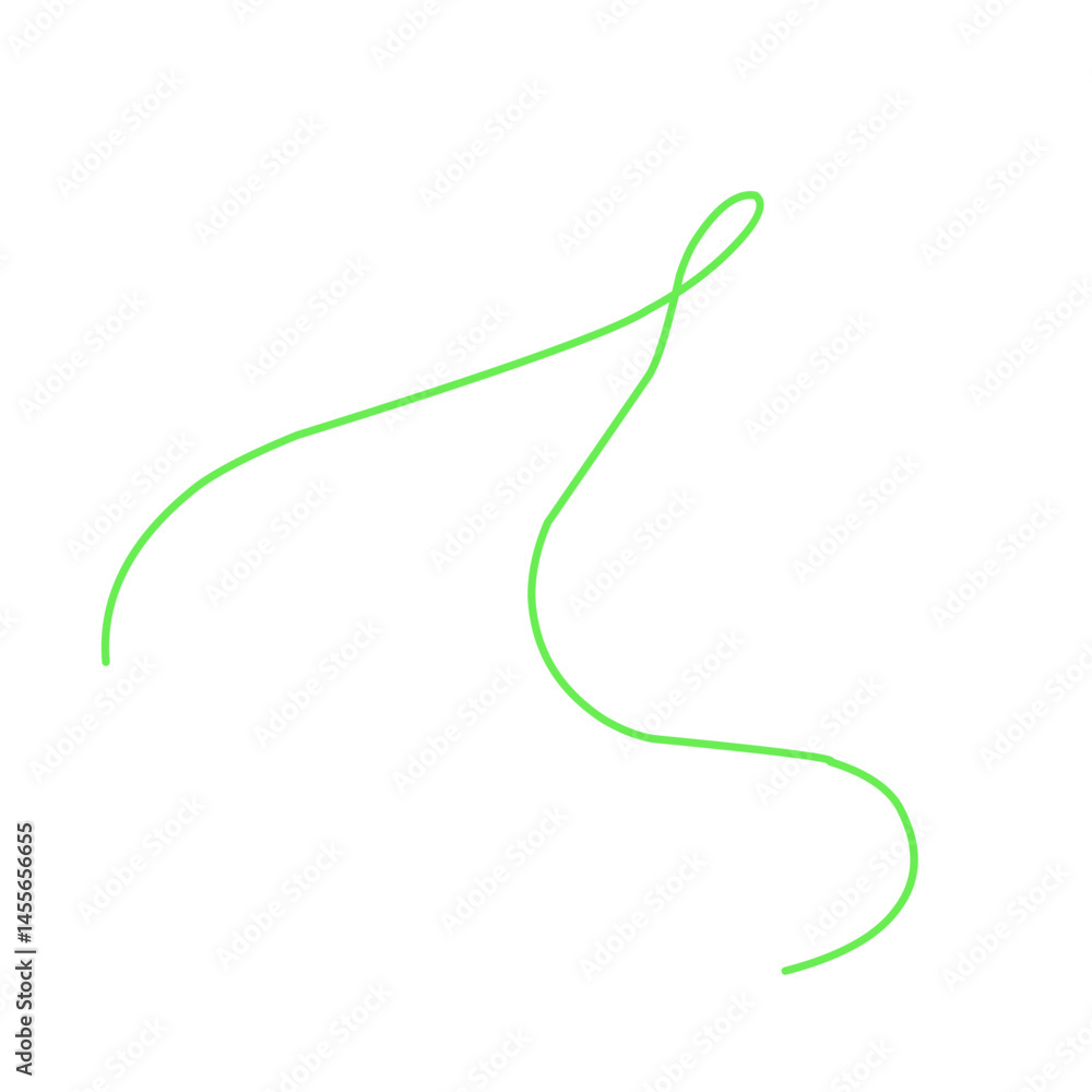 Green Thread Vector Illustration Green Thread Vector Illustration