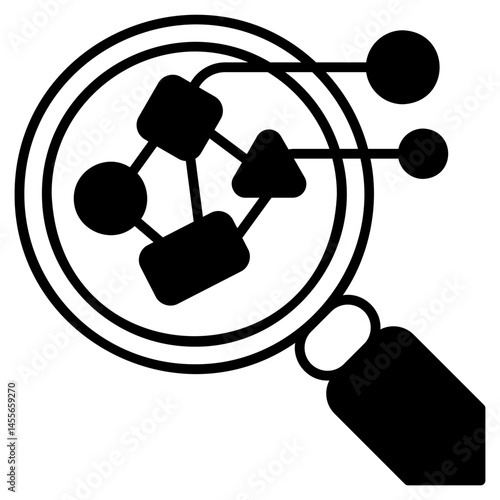 Data Analytics black Fill Icon