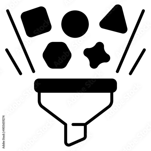 Data Collection black Fill Icon