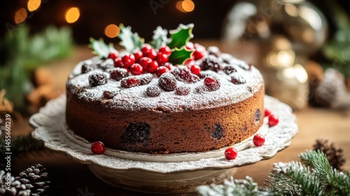 Wallpaper Mural Cake with berries dessert food closeup Torontodigital.ca