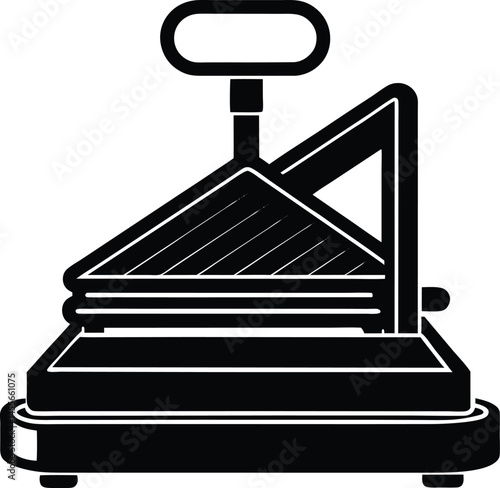 sandwich press on white background  .eps