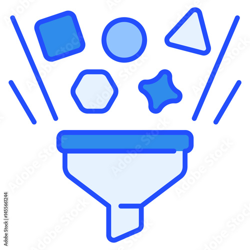 Data Collection Blue Icon
