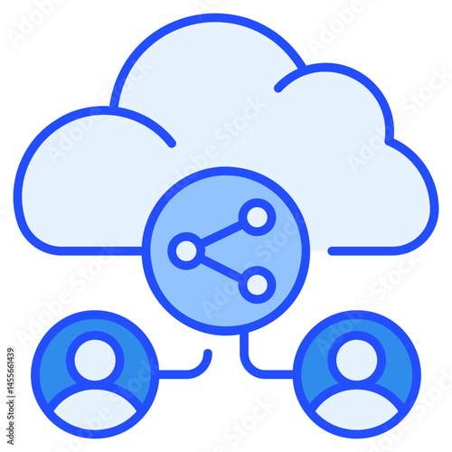 Shared Blue Icon