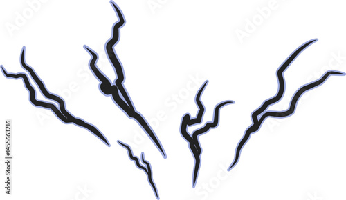 black lightning outlined in a vibrant blue erupts and crackles outward, visually manifesting the user's overwhelming willpower and dominance.