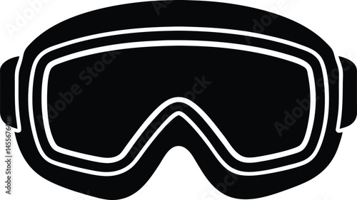 ski goggles on white background  .eps