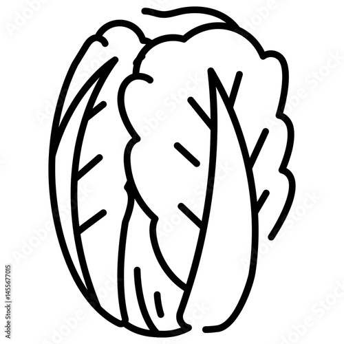 Long Cabbage Line Icon