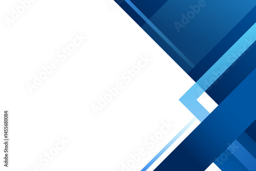 Modern blue geometric corner background vector illustration