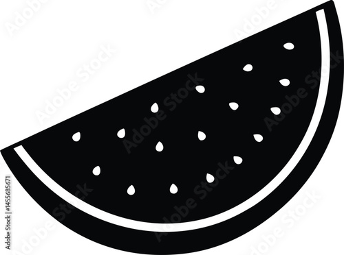slice of watermelon on white background  .eps