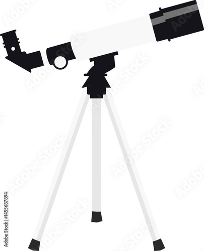 Telescope Illustration for Astronomy Enthusiasts