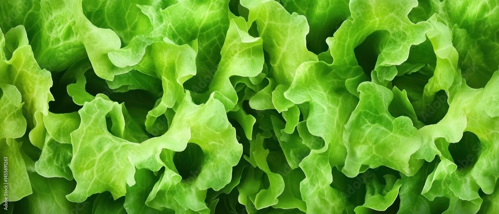 Vibrant green lettuce leaves create a fresh and healthy background for food photography and culinary projects Vibrant green lettuce leaves create a fresh and healthy background for food photography and culinary projects