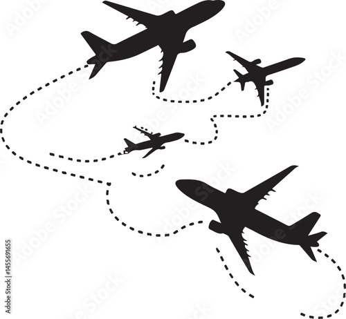 airplane silhouette vector, airplane, plane, aircraft, travel, jet, vector, fly, silhouette, transportation, air, aero plan, flight, transport, icon, illustration, sky, aviation, airport, flying, airl