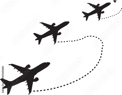 airplane silhouette vector, airplane, plane, aircraft, travel, jet, vector, fly, silhouette, transportation, air, aero plan, flight, transport, icon, illustration, sky, aviation, airport, flying, airl