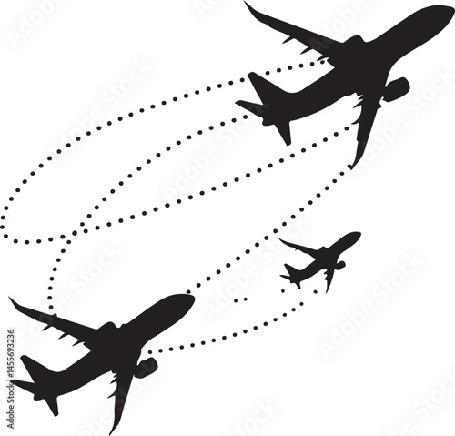 airplane silhouette vector, airplane, plane, aircraft, travel, jet, vector, fly, silhouette, transportation, air, aero plan, flight, transport, icon, illustration, sky, aviation, airport, flying, airl
