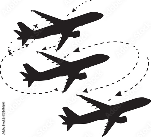 airplane silhouette vector, airplane, plane, aircraft, travel, jet, vector, fly, silhouette, transportation, air, aero plan, flight, transport, icon, illustration, sky, aviation, airport, flying, airl