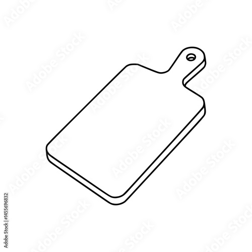 Cutting Board Line Art