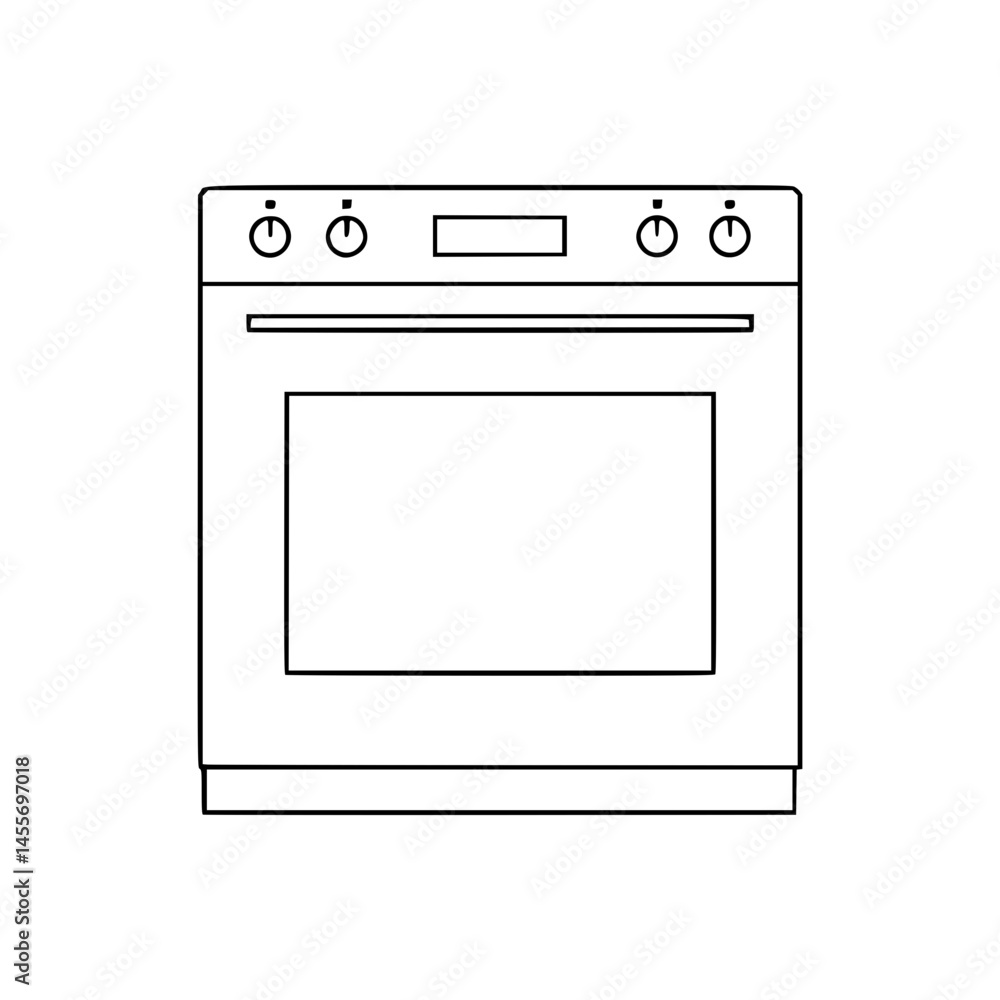 Oven Line Art Oven Line Art