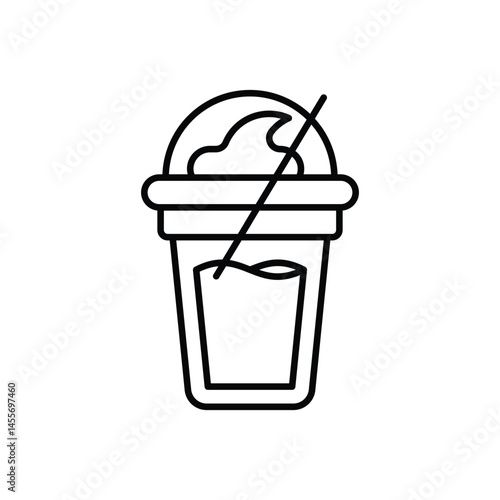 Frappe  icon vector stock illustration