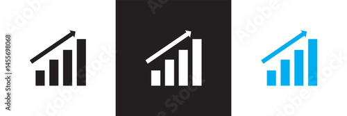 Profit icon.  Vector for websites, mobile interfaces, presentations, banner, visual branding etc. Vector illustration. isolated on white and black background. EPS 10 