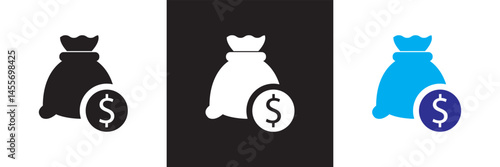 Profit icon.  Vector for websites, mobile interfaces, presentations, banner, visual branding etc. Vector illustration. isolated on white and black background. EPS 10 