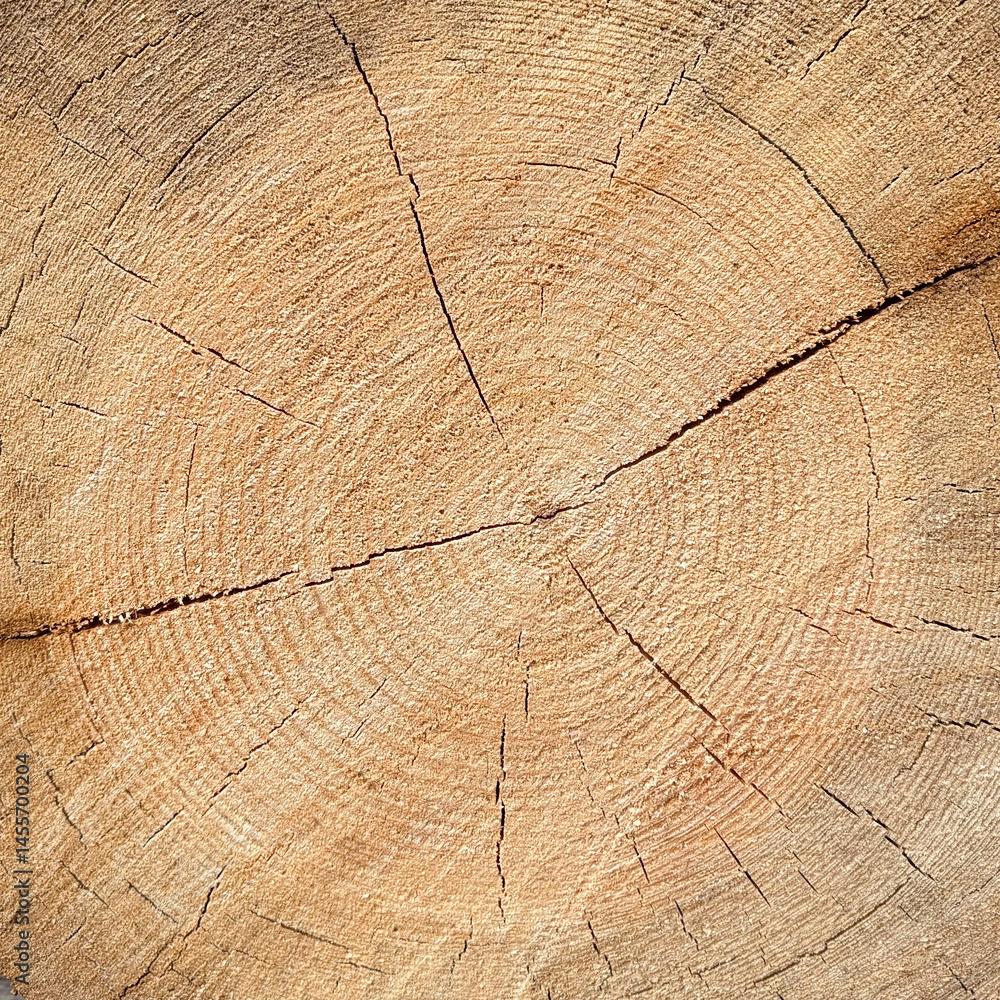 Fototapeta premium Wood texture. View of the tree trunk.