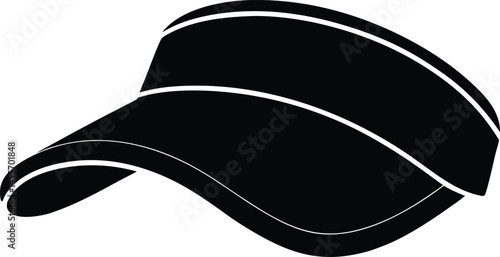 sun visor hat on white background  .eps