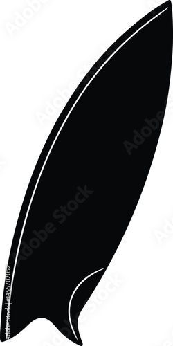 surfboard fin on white background  .eps