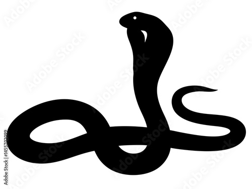 Snake silhouette, Snake icon vector illustration