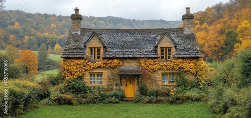 Autumnal Cottage in the Cotswolds