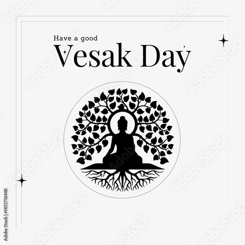 minimalist vesak day instagram post