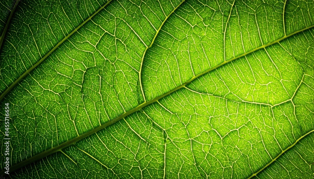 Obraz premium Exploring the intricate patterns of a leaf surface nature macro photography green environment close-up botanical concept
