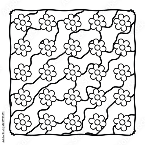 Comfy Patterns, Bold and Easy, Mindfulness Patterns, Satisfying Patterns, Amazing Patterns, Comfy Patterns Coloring Page, Cozy Pattern, Simple and Big Designs, Victor Illustration, Fun, Easy,