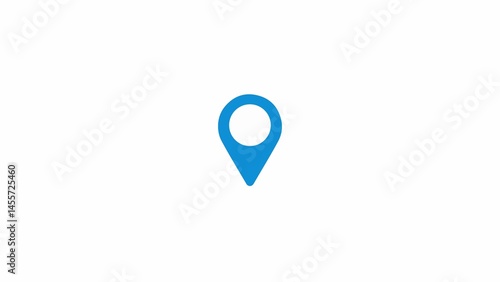 Free Download Location sign blue color on white background  - GFXLoad