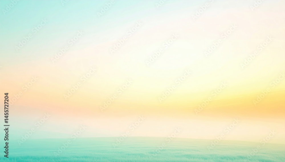 Fototapeta premium Calming sunset reflection tranquil beach digital art serene landscape aerial view peaceful atmosphere for relaxation