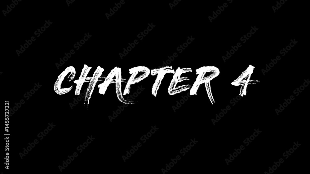 Chapter 4 animated handwriting on black background 4k animation Chapter 4 animated handwriting on black background 4k animation