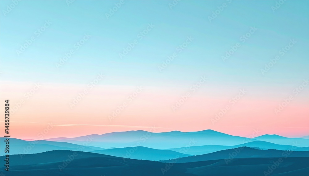 Serene sunrise over rolling hills nature landscape tranquil environment aesthetic viewpoint natural beauty Serene sunrise over rolling hills nature landscape tranquil environment aesthetic viewpoint natural beauty