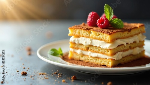 Classic Italian dessert, layers of coffee-soaked ladyfingers & mascarpone cream , high resolution, confectionery