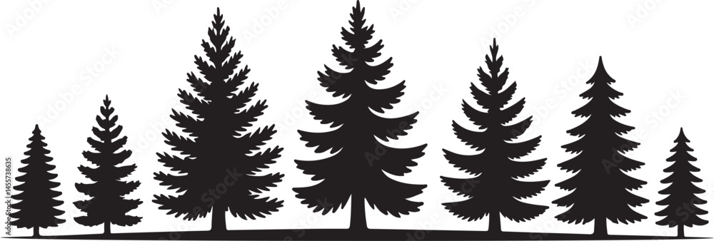 This title highlights the serene and natural arrangement of pine trees, capturing the peaceful and steady growth of these trees in a forest setting. This title highlights the serene and natural arrangement of pine trees, capturing the peaceful and steady growth of these trees in a forest setting.