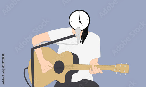 a woman who plays guitar and sings