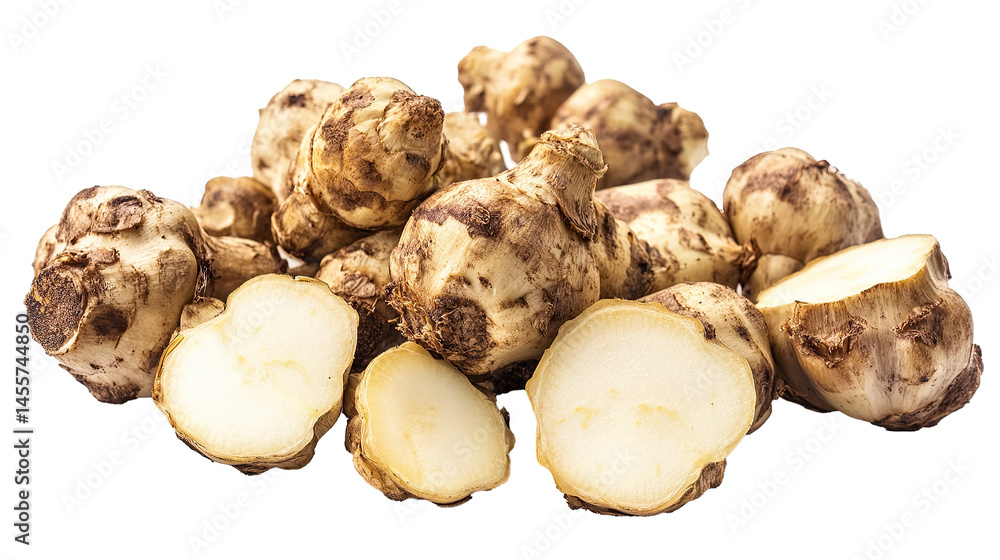 Artichoke /Sunchoke Isolated in White background, Full size Vegetable Artichoke /Sunchoke Isolated in White background, Full size Vegetable