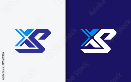 A geometric logo of stylized X and S integrated in a smooth modern composition. Free Download A geometric logo of stylized X and S integrated in a smooth modern composition. - GFXLoad