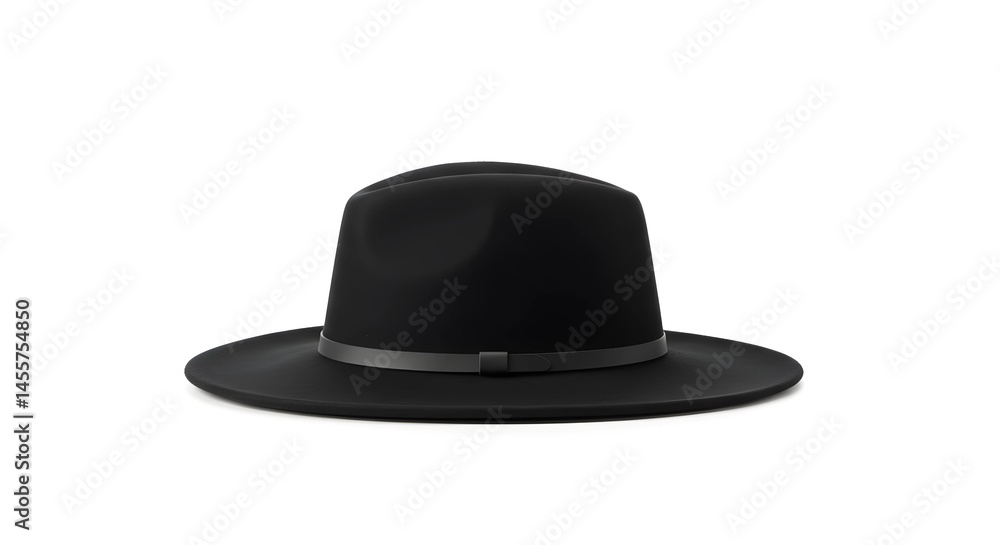 Black hat mockup on white background Black hat mockup on white background