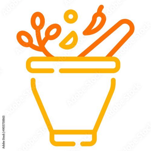 Mortar and Pestle Icon Design