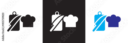 Catering icon. Vector for websites, mobile interfaces, presentations, banner, visual branding etc. Vector illustration. isolated on white and black background. EPS 10 