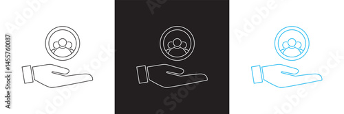 Catering icon. Vector for websites, mobile interfaces, presentations, banner, visual branding etc. Vector illustration. isolated on white and black background. EPS 10 