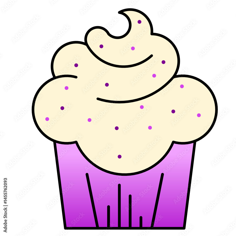cupcake sweet dessert icon vector illustration cupcake sweet dessert icon vector illustration