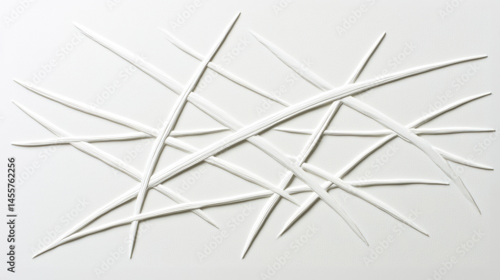 Obraz premium Abstract Art: White Lines and Angles